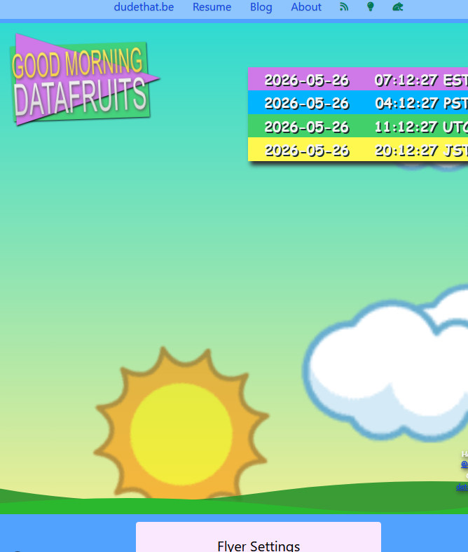 good morning datafruits flyer preview